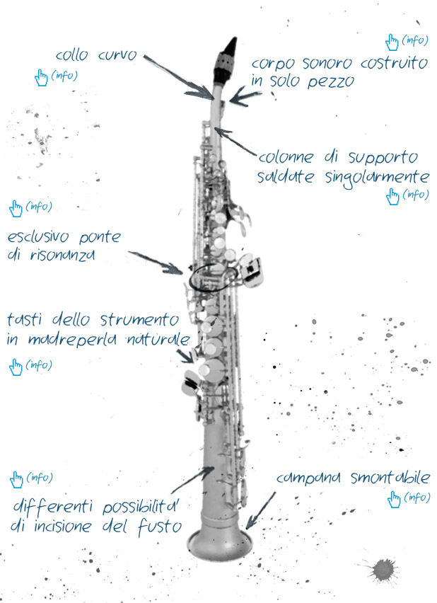 VERSIONE APPUNTI SAX SOPRANO SEMICURVO  OTTONE